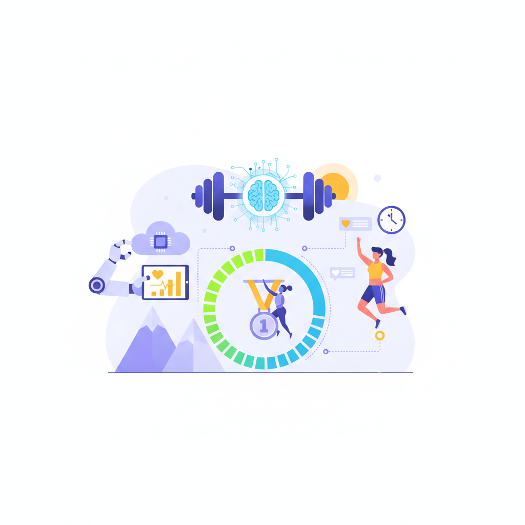 KI-Trainer-App f/ai zeigt Trainingsfortschritt und Datenanalyse auf dem Smartphone-Bildschirm