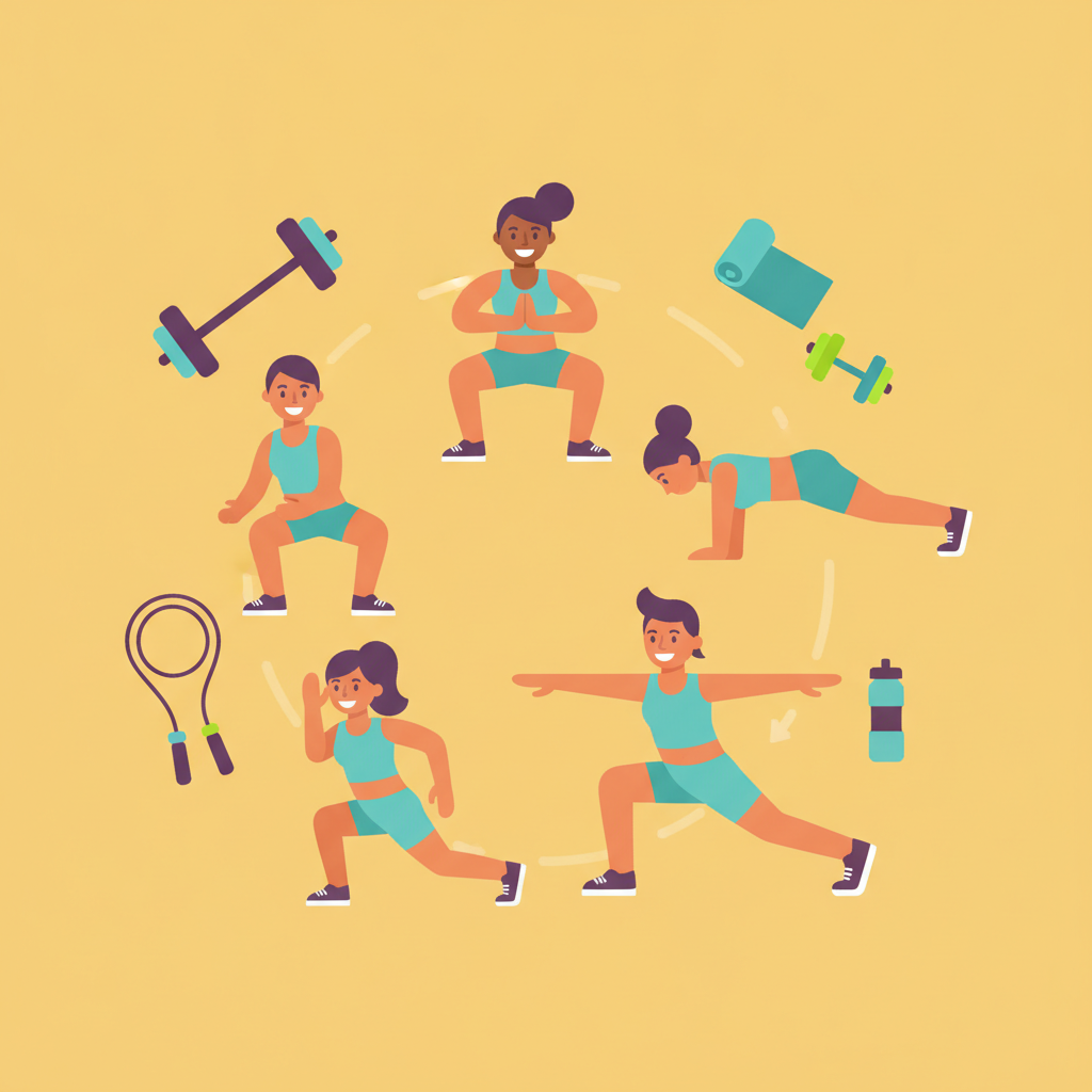 Full Body Workout for Beginners: A 4-Week No-Equipment Programme